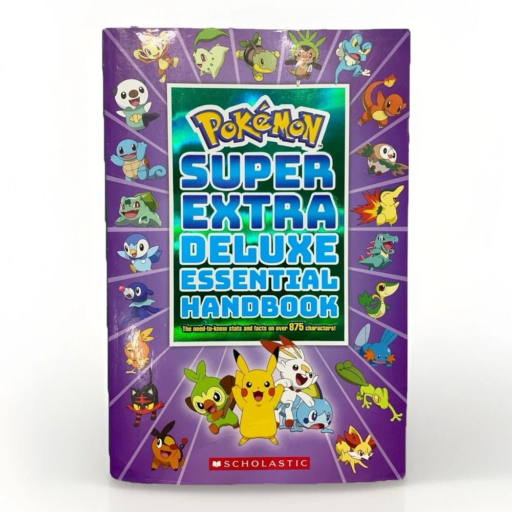 Pokémon Super Deluxe Essential Handbook Updated Pokédex Guide Book Scholastic